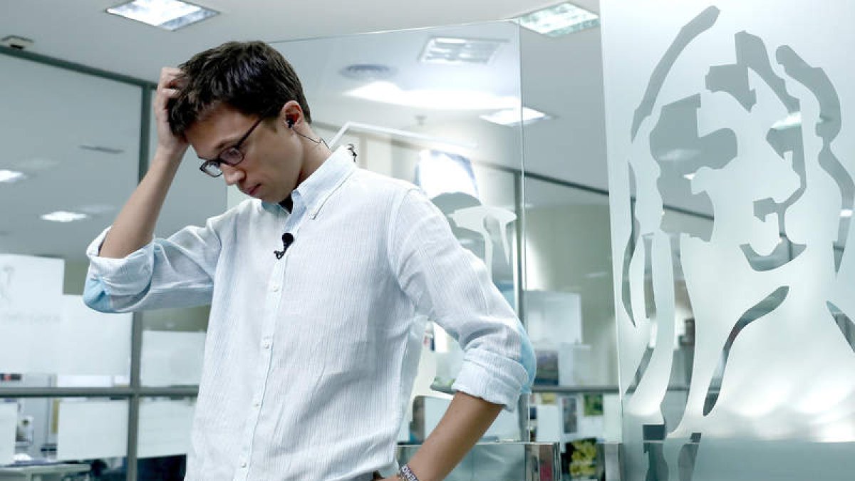Errejón hizo declaraciones ayer en el Congreso. CHEMA MOYA