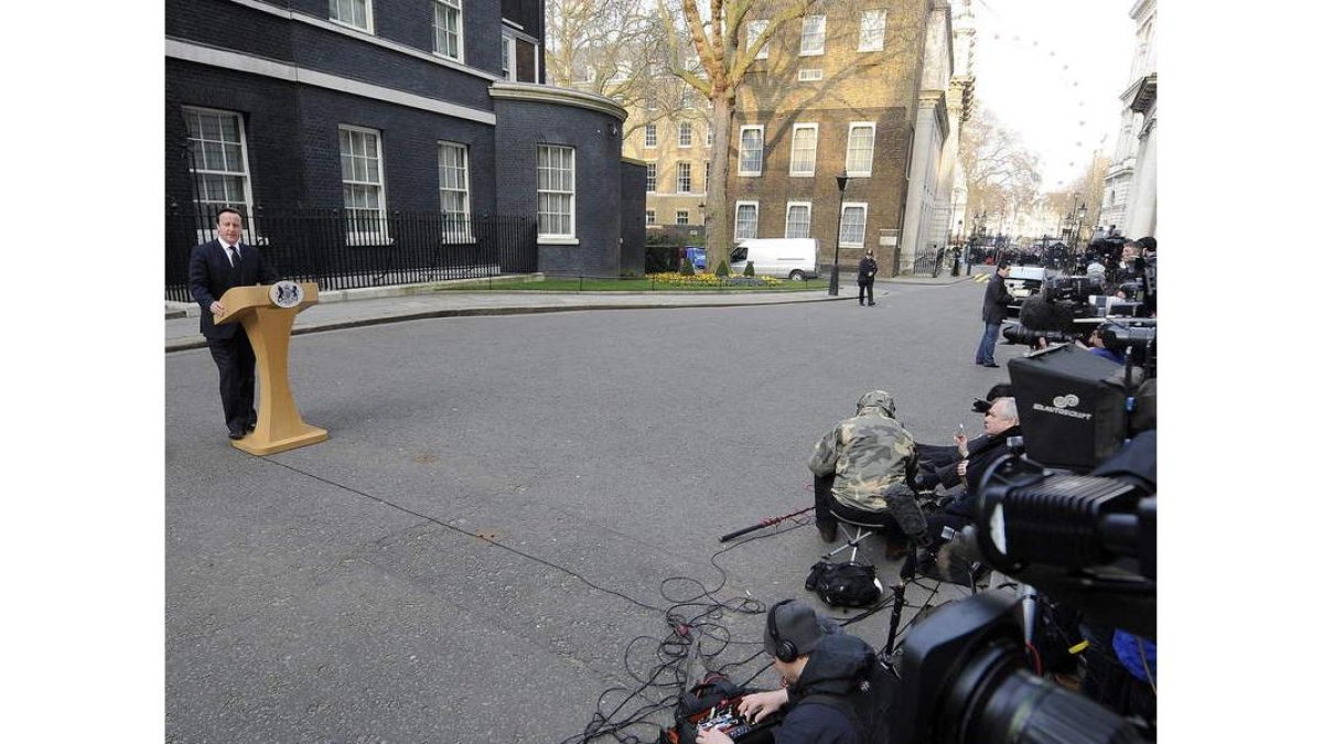 David Cameron, en un discurso en honor a la ‘Dama de Hierro’.