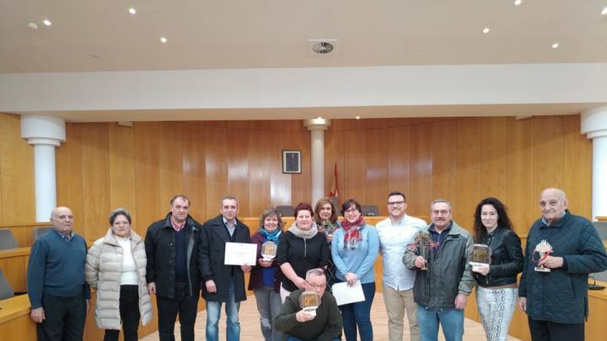 Los premiados del concurso de escaparates del año pasado. DL