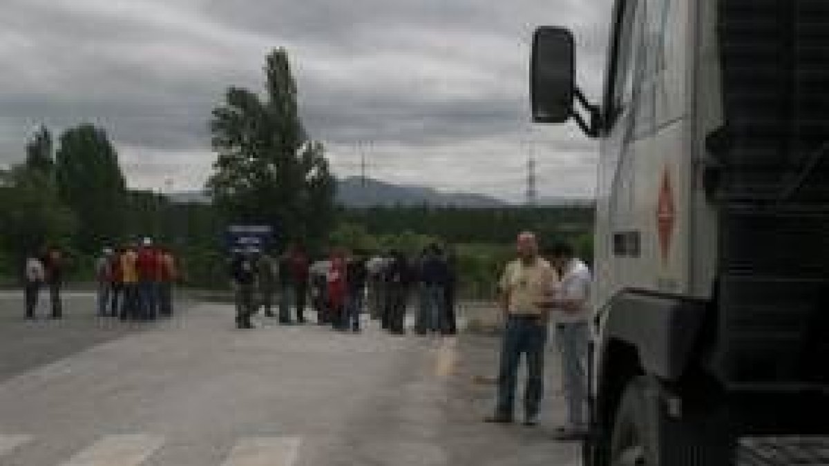 Los mineros extendieron su protesta a Fabero, Anllares y Compostilla