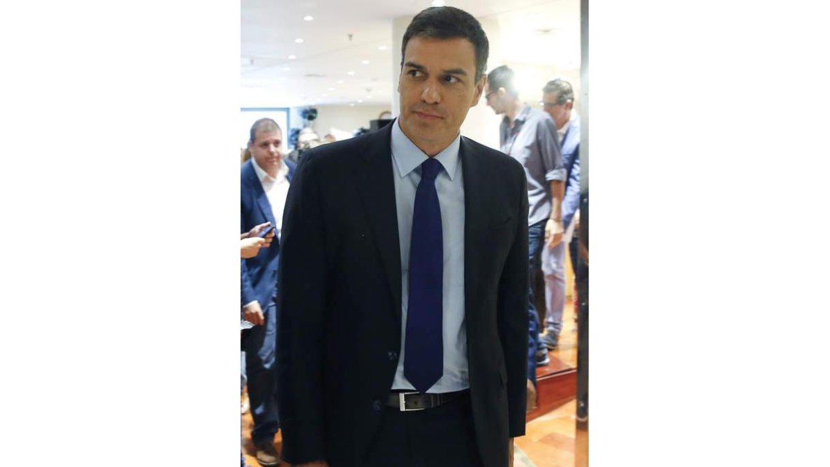 Pedro Sánchez, en su última aparición en el Congreso. MARISCAL