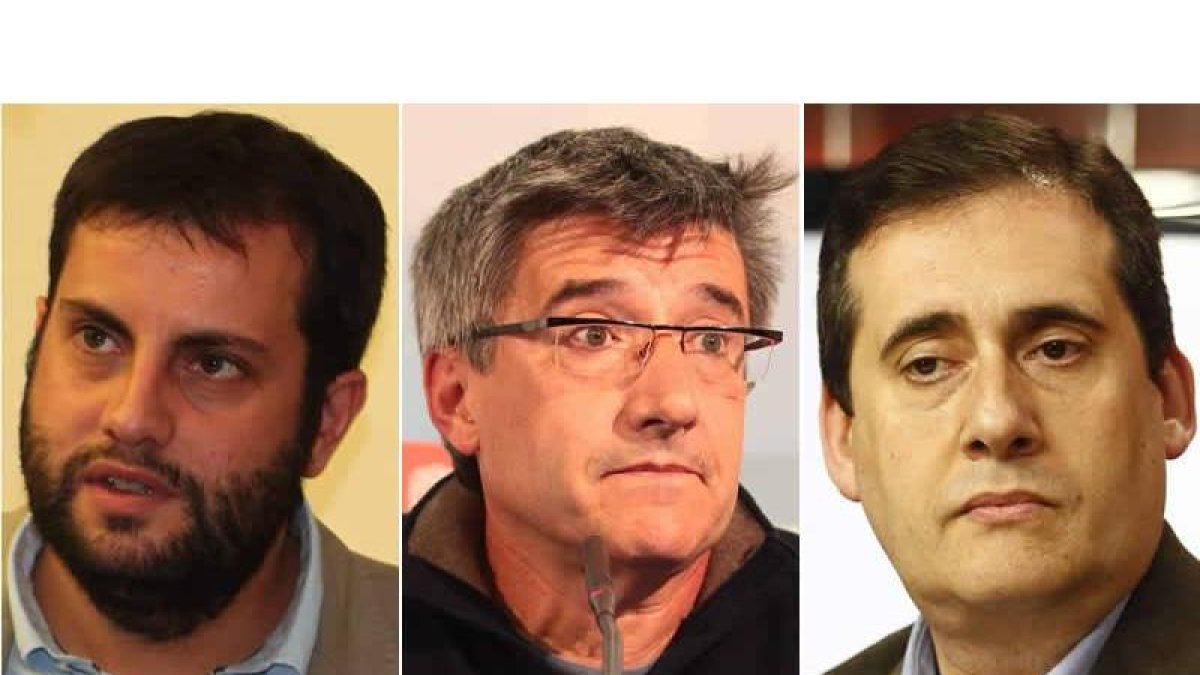 Ibán García del Blanco, Francisco Fernández y Miguel Á. Fernández Cardo.