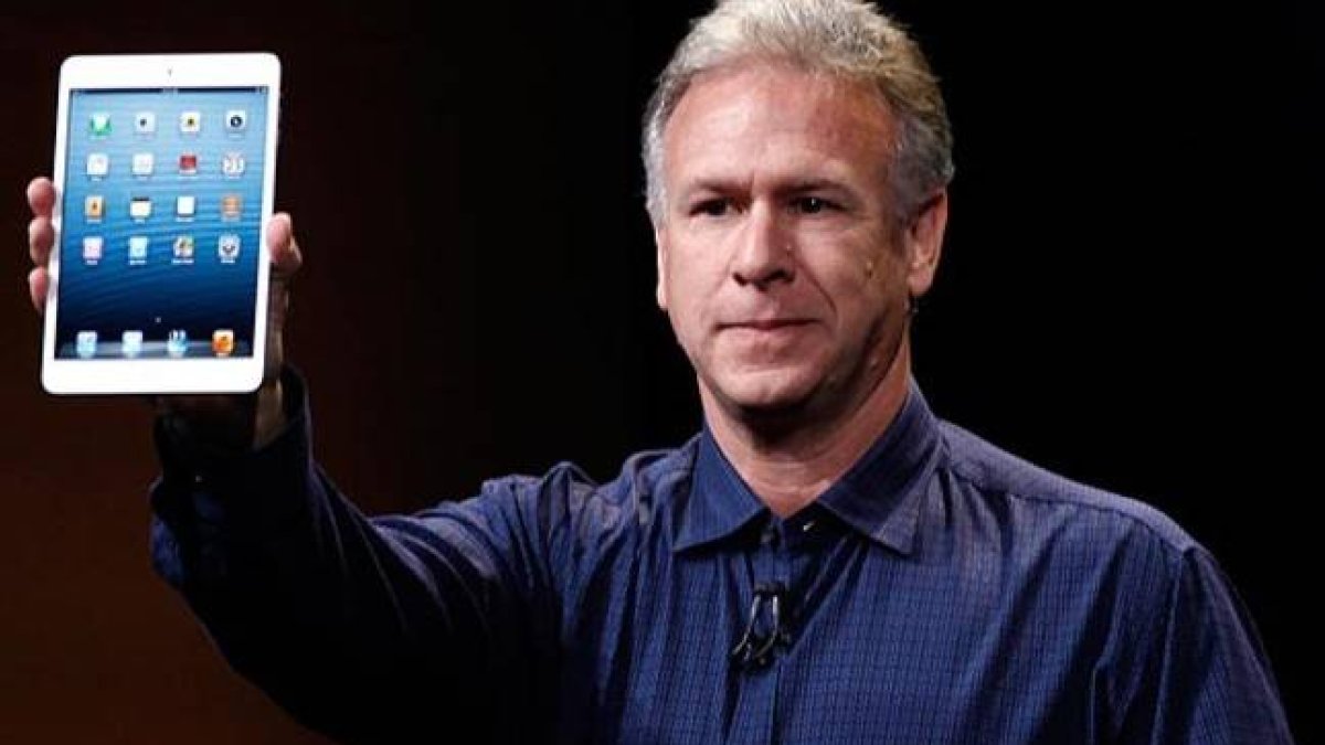 Philip Schiller, vicepresidente sénior de Márketing Mundial de Apple, en la presentación del iPad mini.