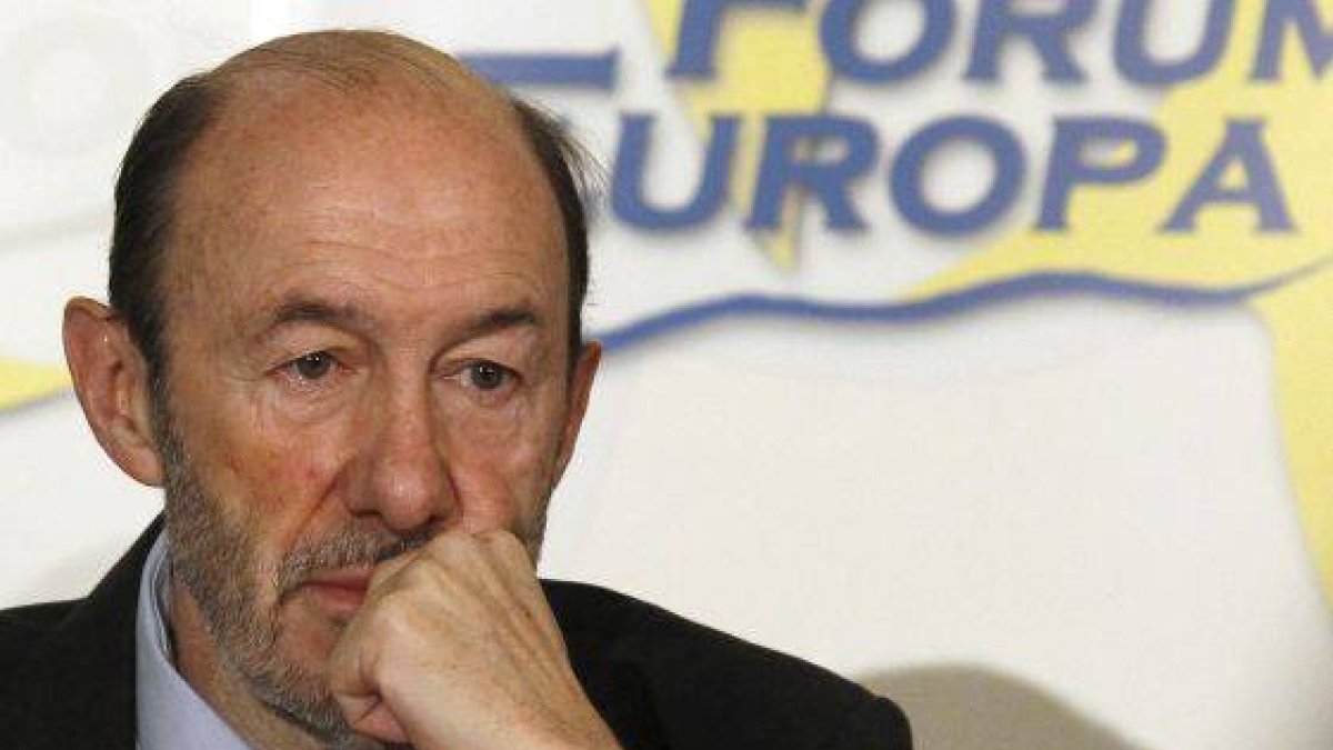 El candidato del PSOE a La Moncloa, Alfredo Pérez Rubalcaba.