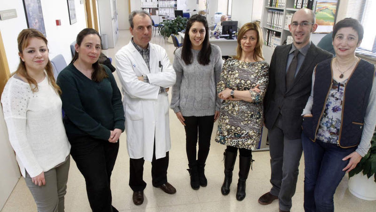 Leticia Trancón, Ana Ares, José Cesario Naviero, Sara Loma, Ana Mª Rodríguez, Raúl Majo y Lidia Soto, los coordinadores.