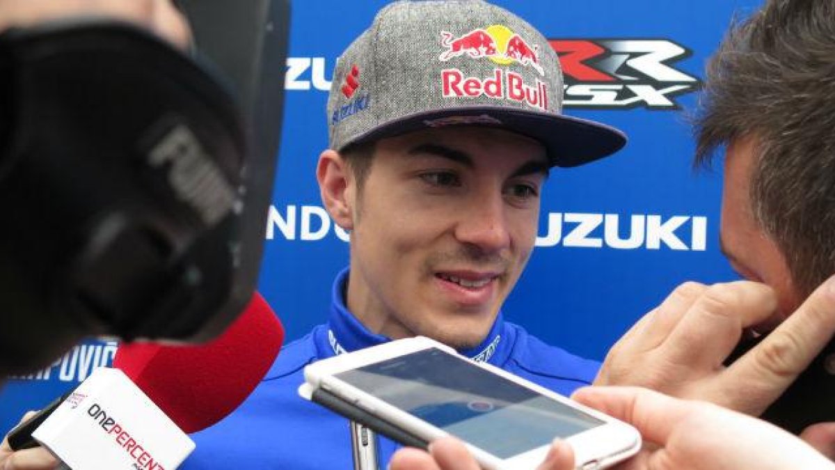 Maverick Viñales, piloto estrella del equipo Suzuki.