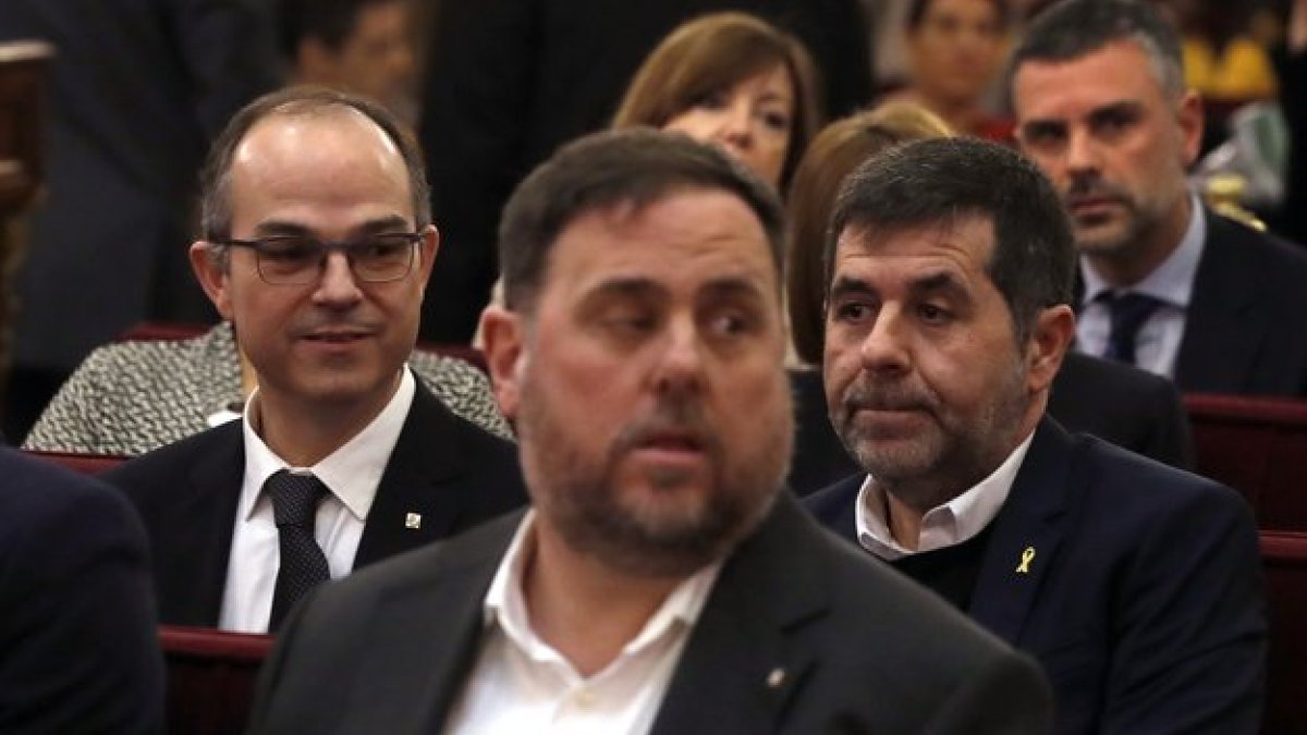 Oriol Junqueras, durante el juicio en el Tribunal Supremo.