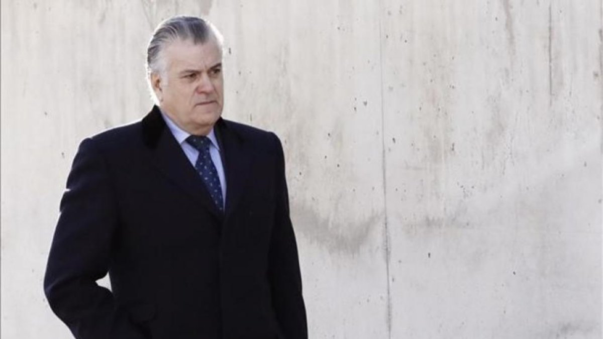 Bárcenas, a su llegada este lunes a la Audiencia Nacional.
