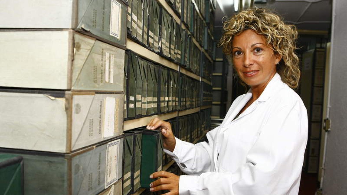 Eva María Merino Flecha, directora del Archivo Histórico.
