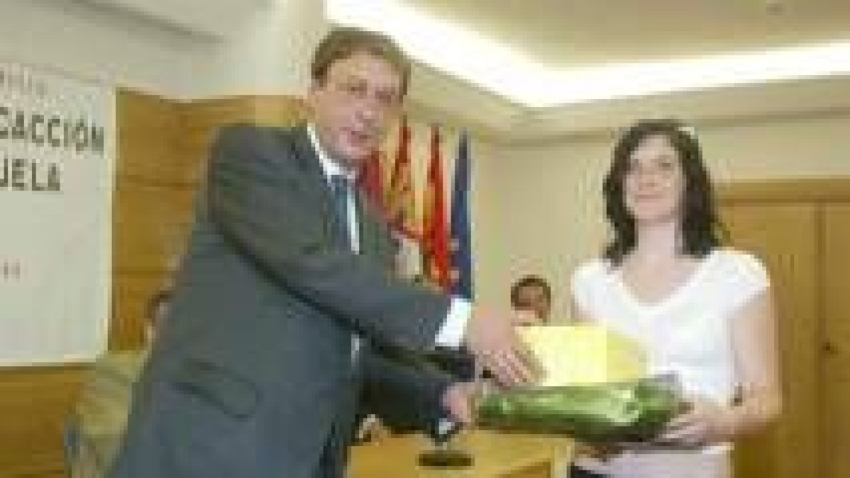 García Prieto, junto a Raquel Blanco, del Diocesano San Ignacio