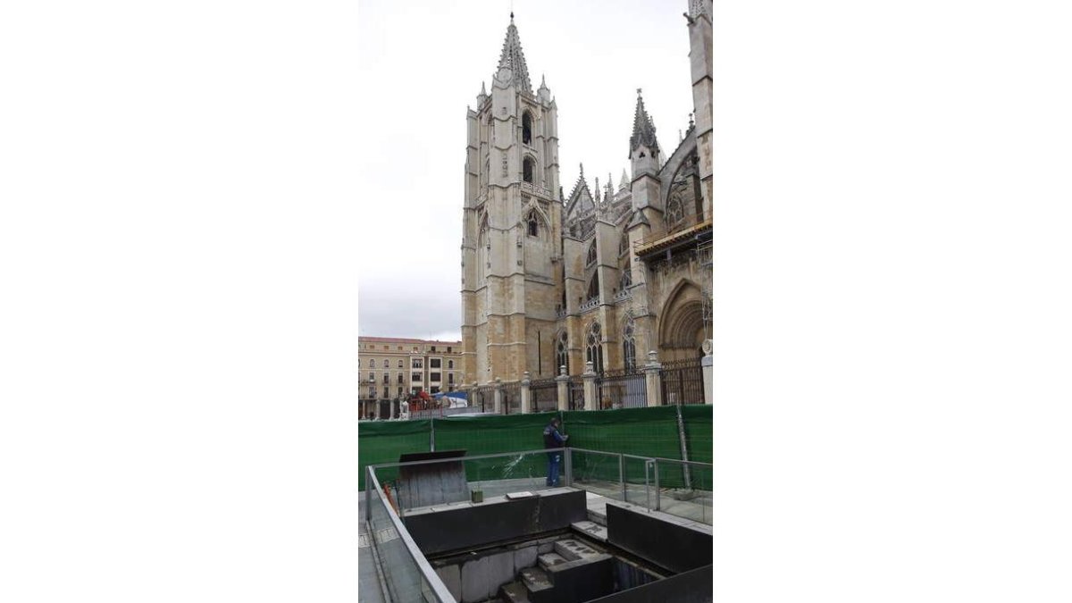 La cripta, donde aún no han acabado las obras.