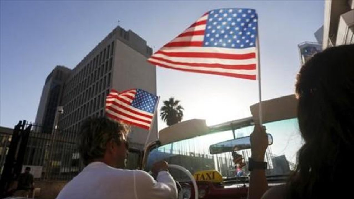 La embajada de EEUU en Cuba, en La Habana.