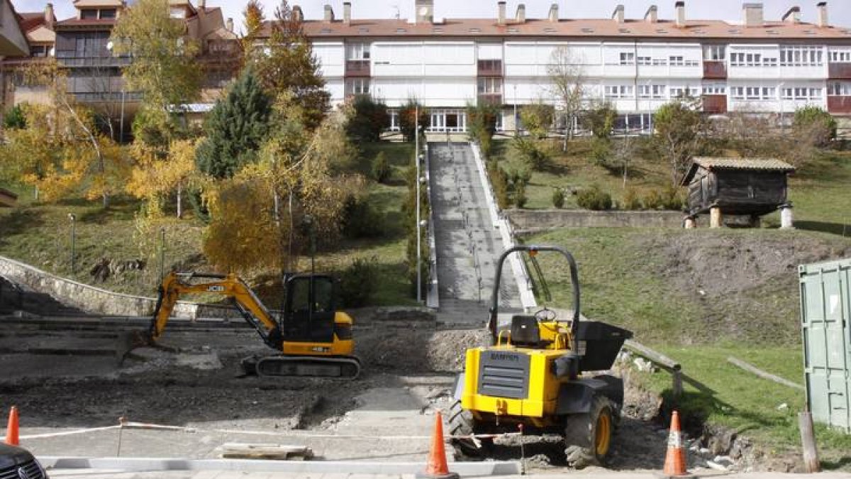 Obras en Riaño. CAMPOS
