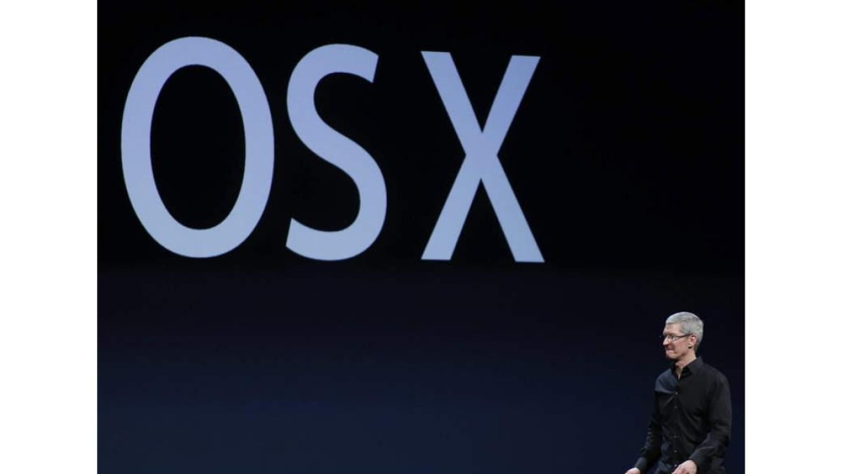 El consejero delegado de Apple, Tim Cook, durante la presentación de lo nuevo de Apple.