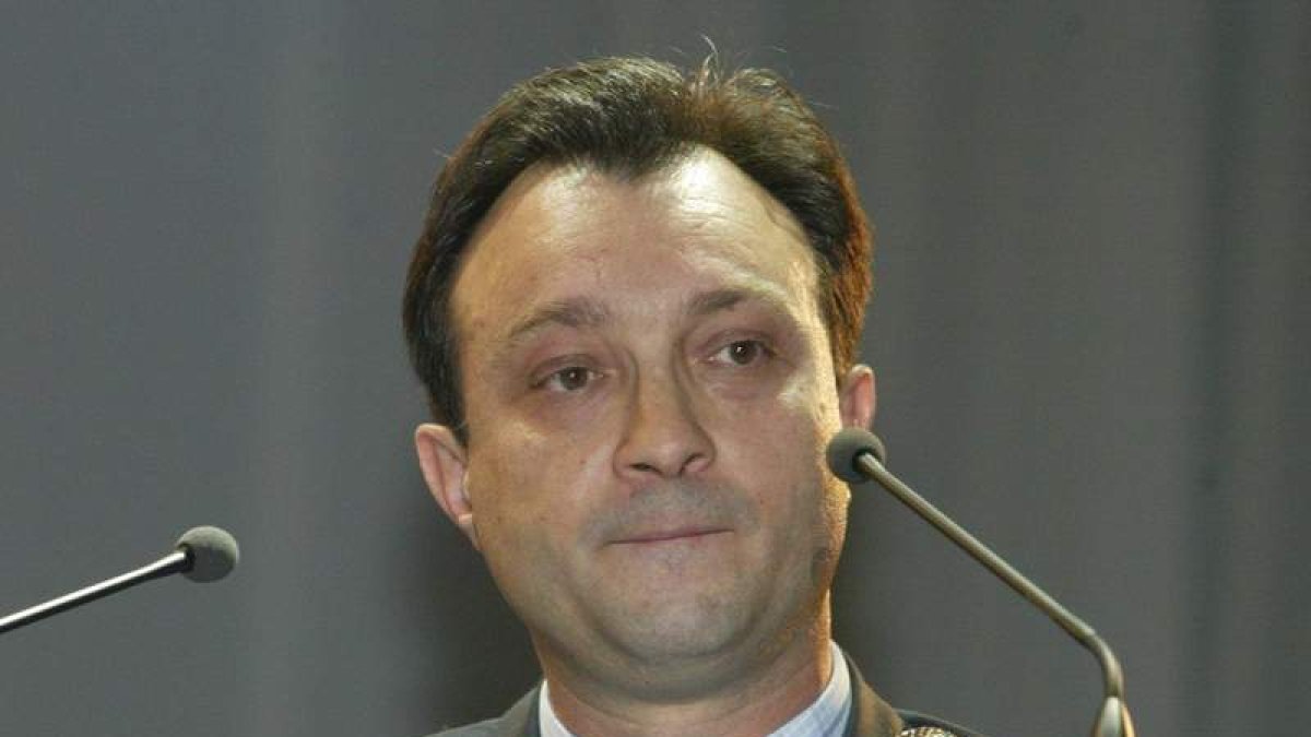 Manuel Cobo, en una de sus visitas a Ponferrada.