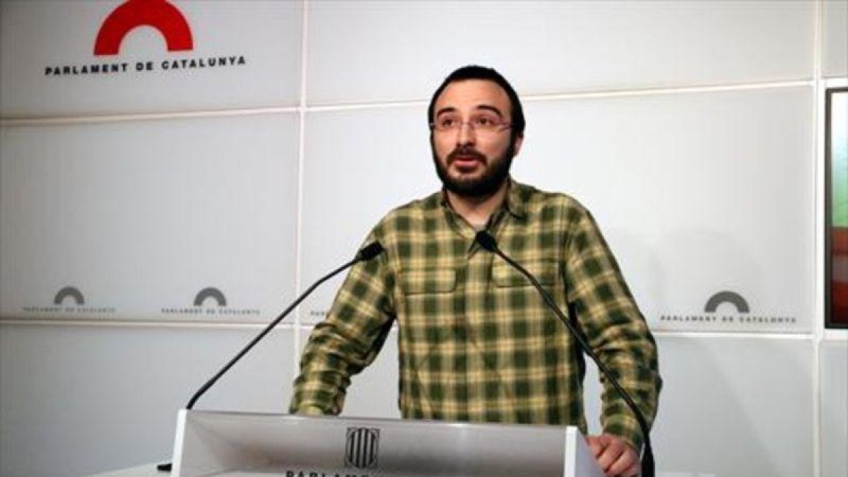 Albert Botran, en el Parlament.