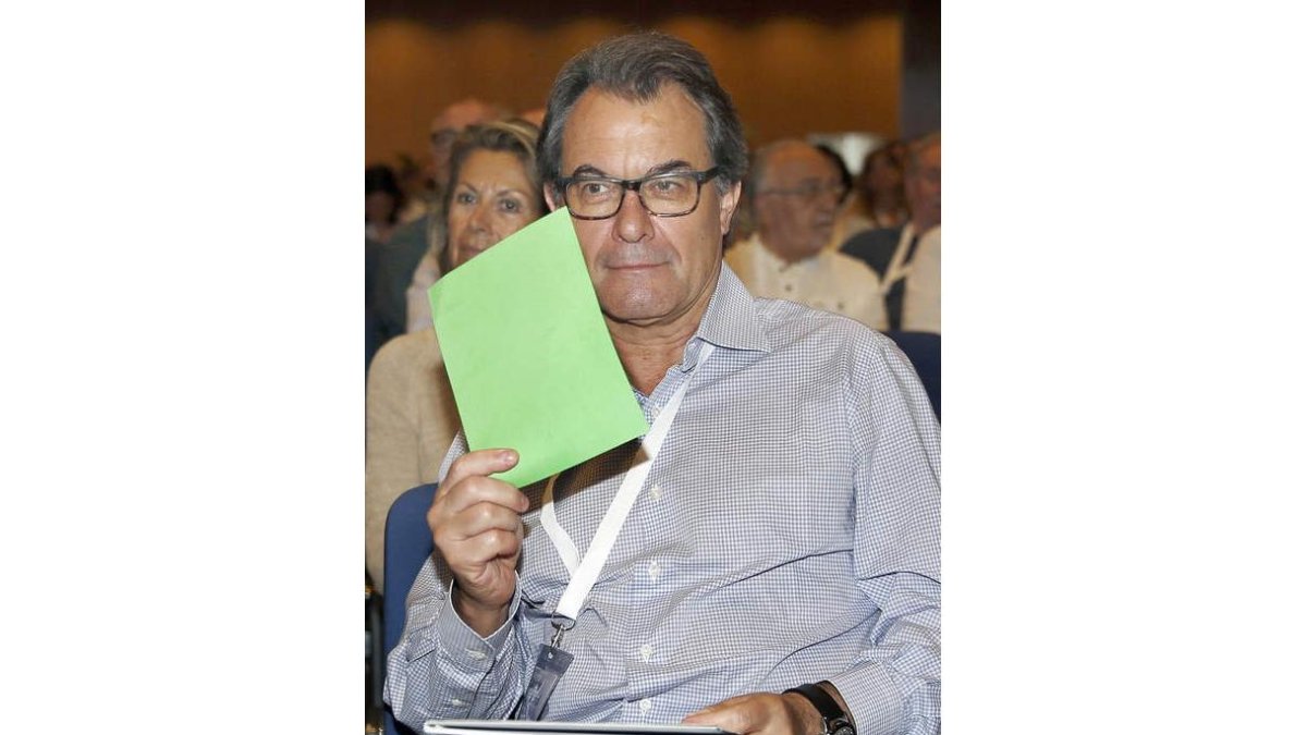 Mas durante la segunda jornada del congreso. ANDREU DALMAU