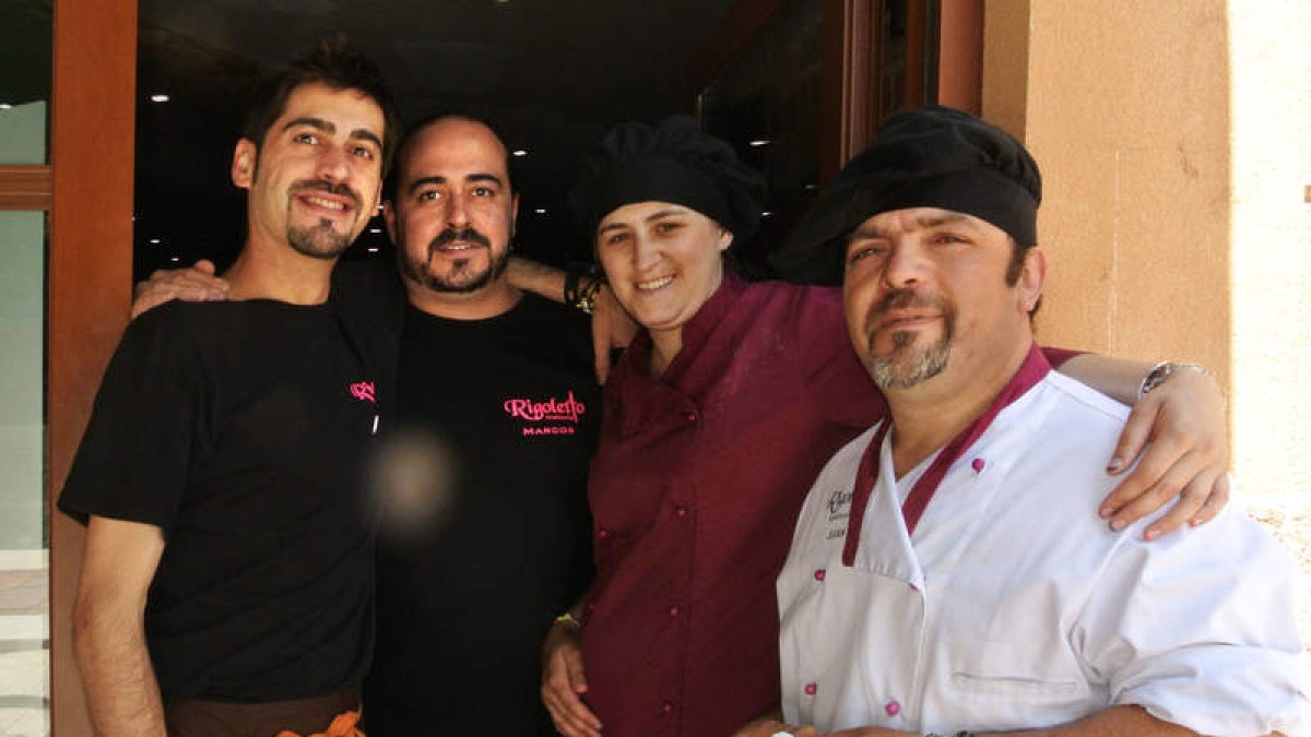 Personal del restaurante Rigoletto.