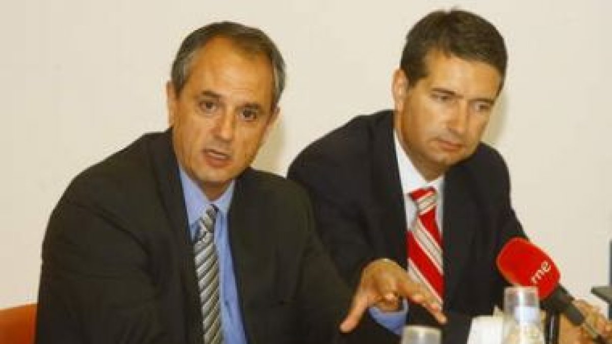 José Antonio de Paz, presidente de Hewwlett Packard Iberia y Miguel Ángel Turrado.