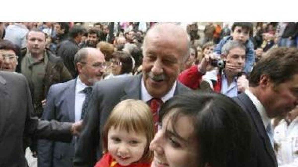 Vicente del Bosque en la localidad salmantina de Candelario.