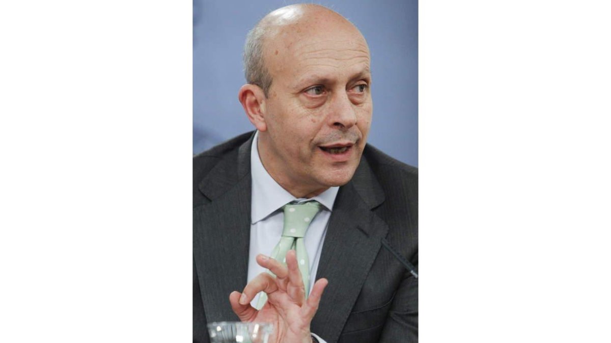 El ministro de Educación, Cultura y Deporte, Wert.