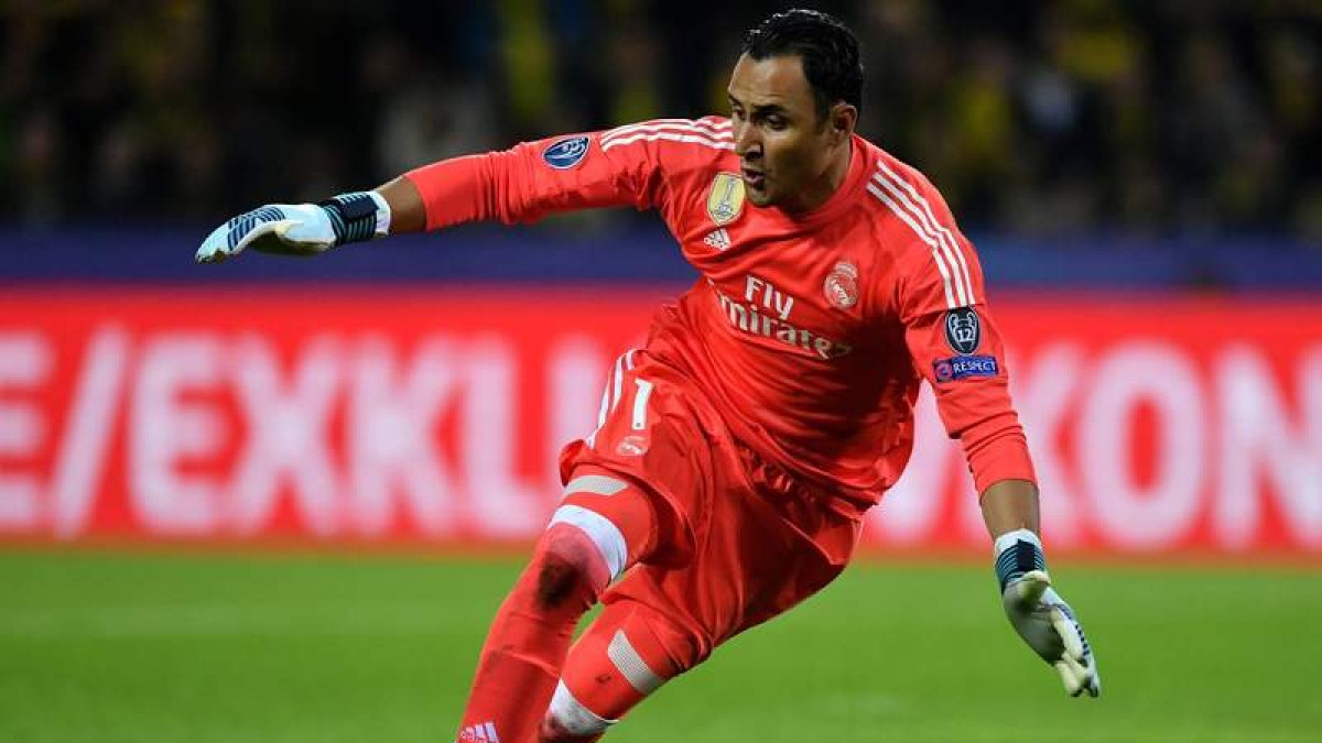 Keylor evitó la victoria del Tottenham sobre el Madrid. STEINBACH