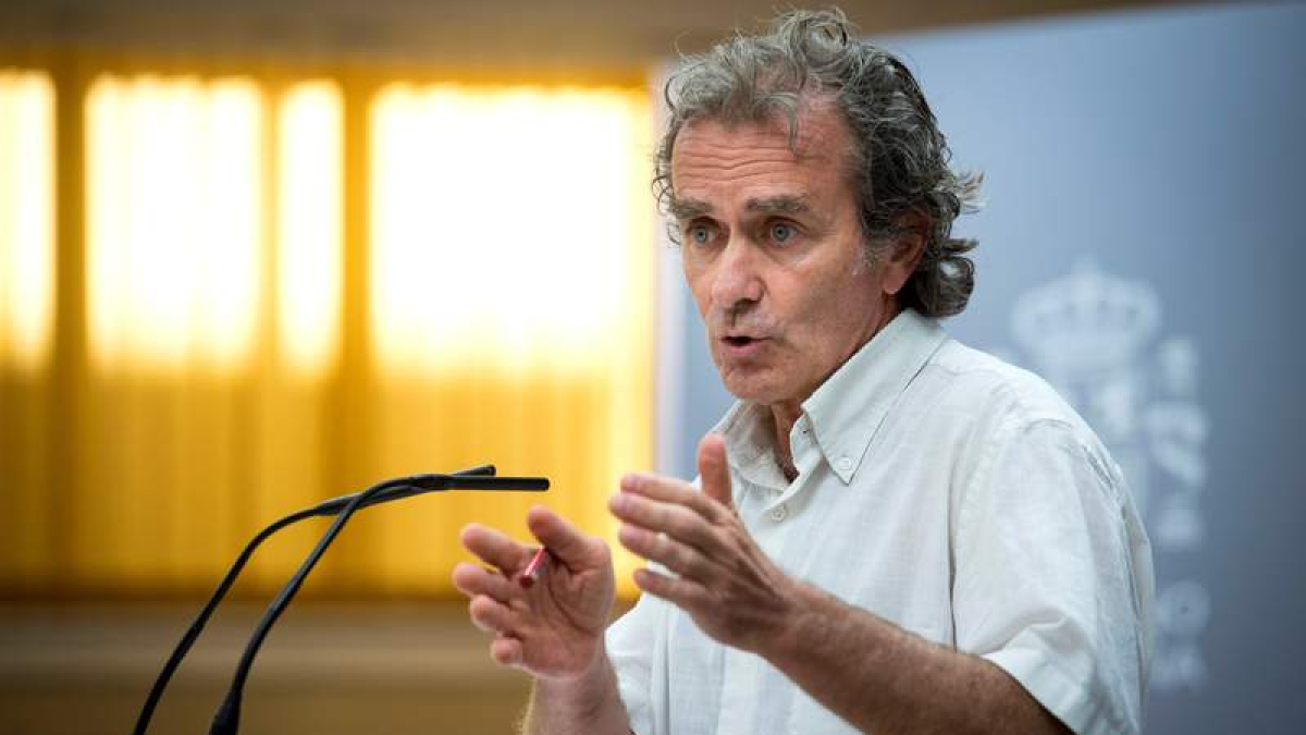 Fernando Simón en la rueda de prensa este jueves. LUCA PIERGIOVANNI