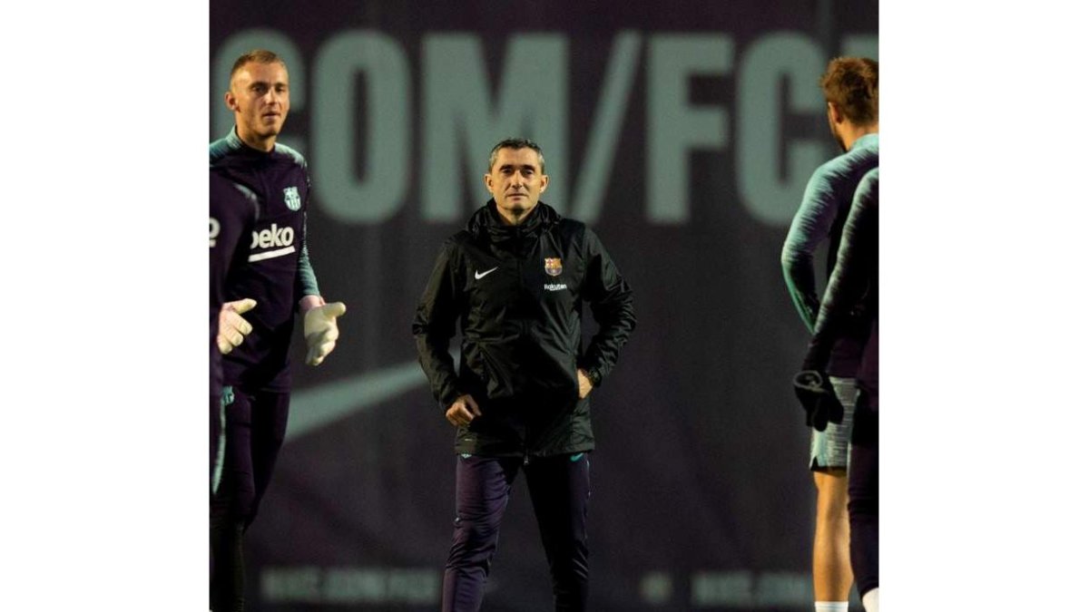 Valverde prepara el partido de mañana ante el Villarreal. FONTCUBERTA