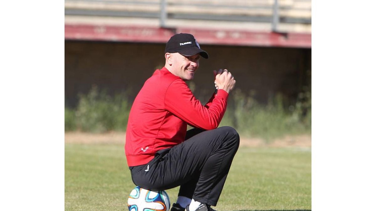 Javre Cabello durante un entrenamiento