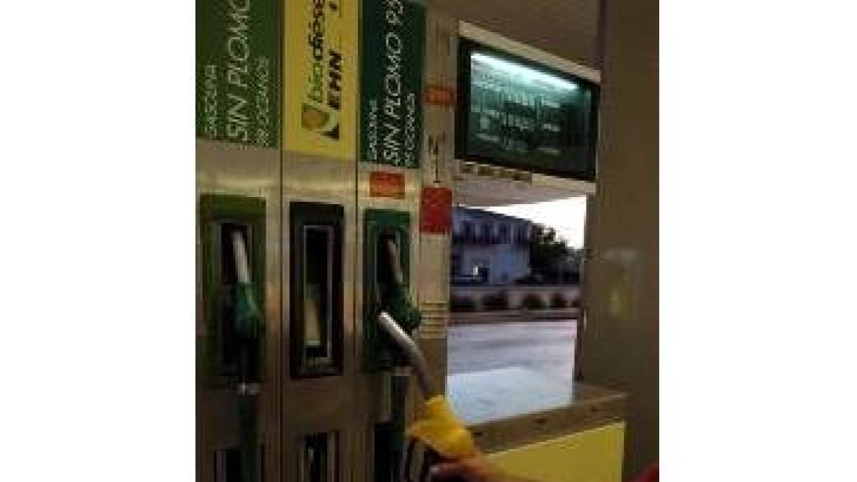 Surtidor de biodiésel, en una factoría de Navarra