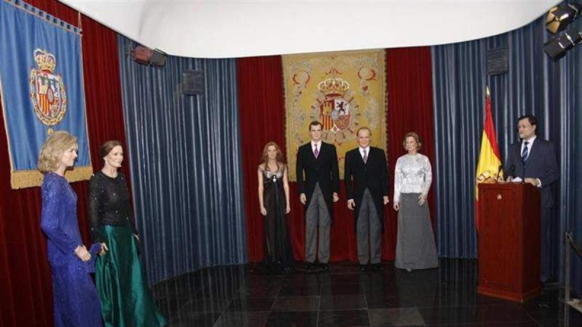 Imagen de la anterior colocación de la Familia Real, sin Iñaki Urdangarín.
