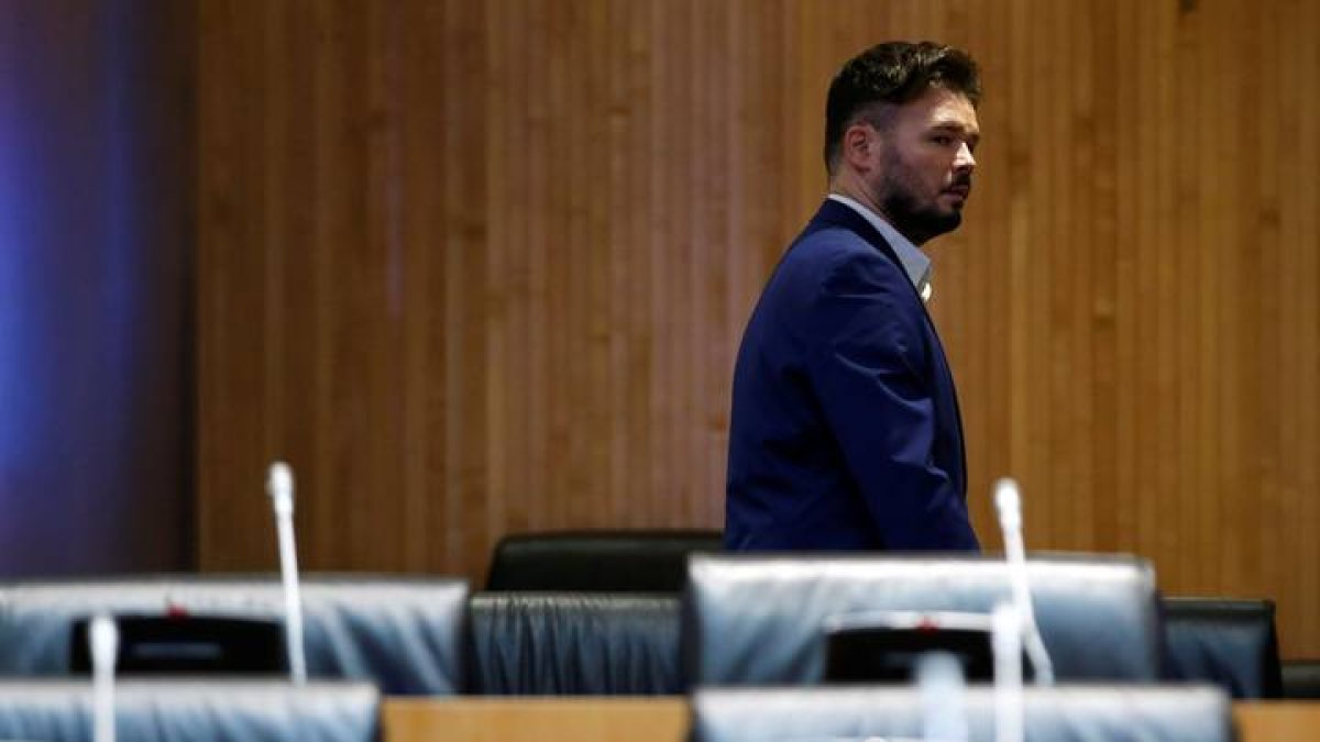 El diputado de ERC Gabriel Rufián. SEBASTIÁN MARISCAL