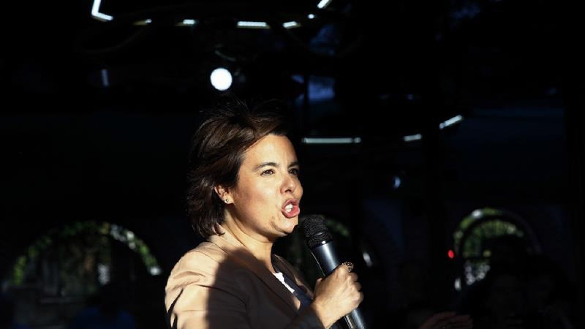 Soraya, en su acto de cierre de campaña
