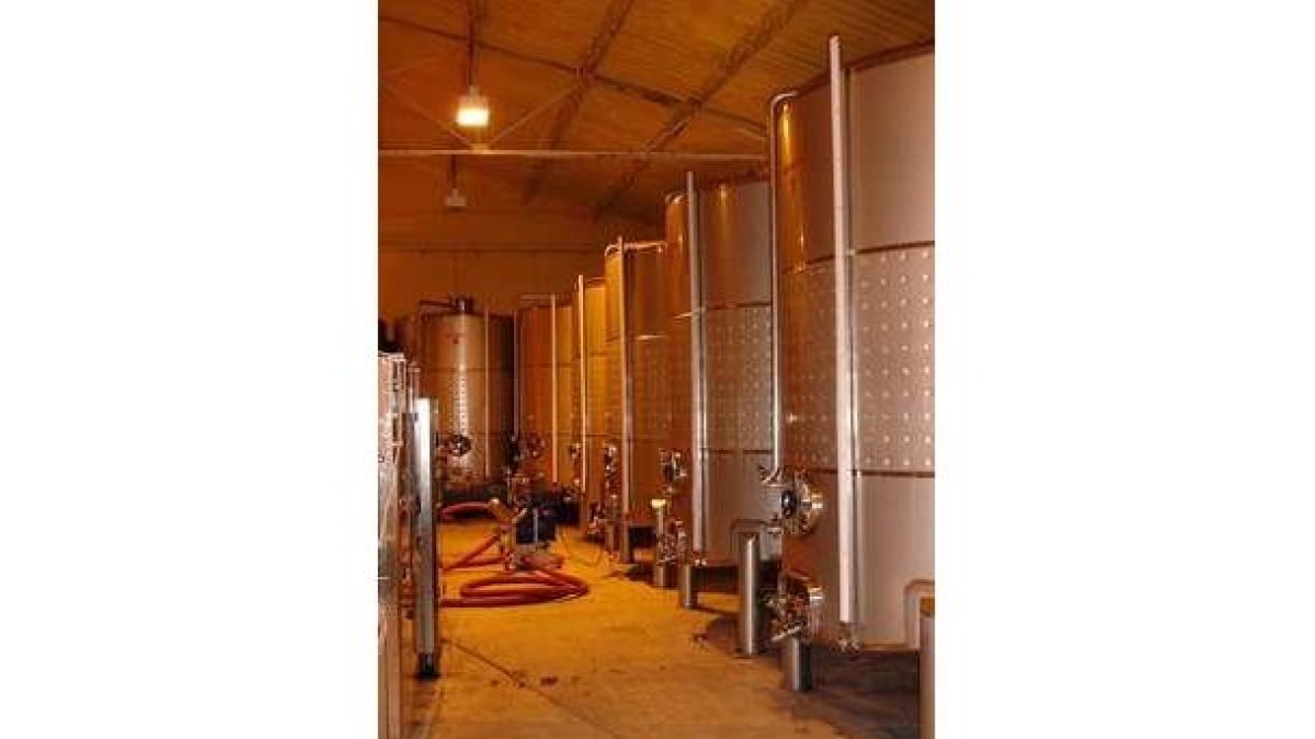 Instalaciones de la bodega berciana Casar de Burbia.