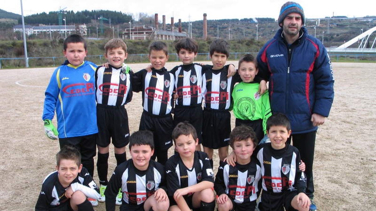 Formación del equipo del Atlético Templario C que milita en la categoría benjamín.