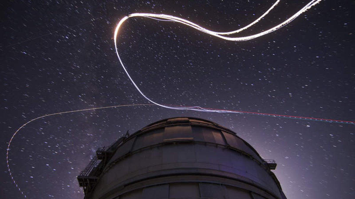 Observatorio del Roque de los Muchachos, donde se encuentra el Gran Telescopio de Canarias, el mayor telescopio óptico del mundo.