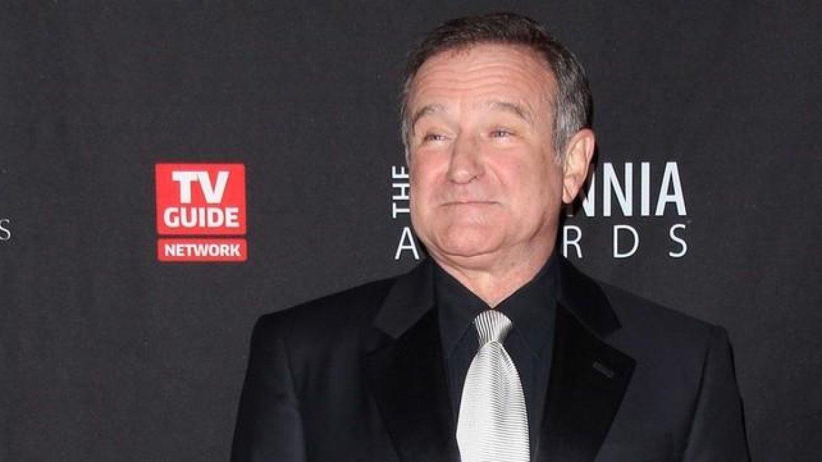 Robin Williams, en la alfombra rojade los BAFTA 2011, en el beverly Hilton Hotel.