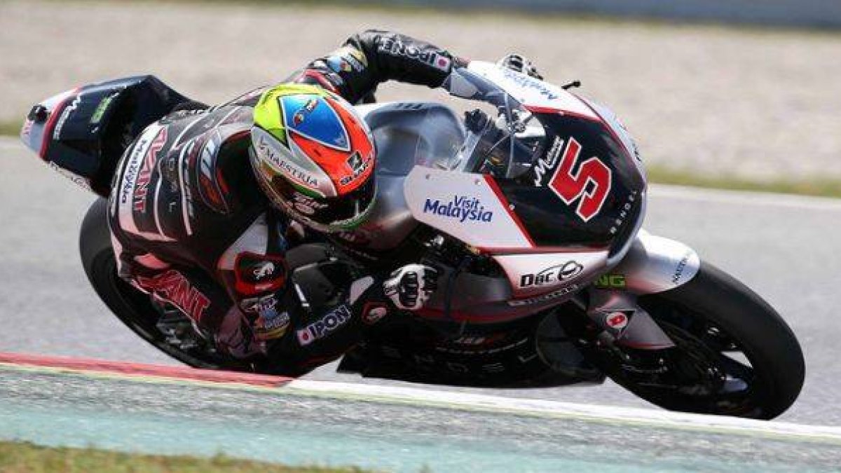 Johan Zarco, este sábado, durante la cualificación del GP de Cataluña, en Montmeló.