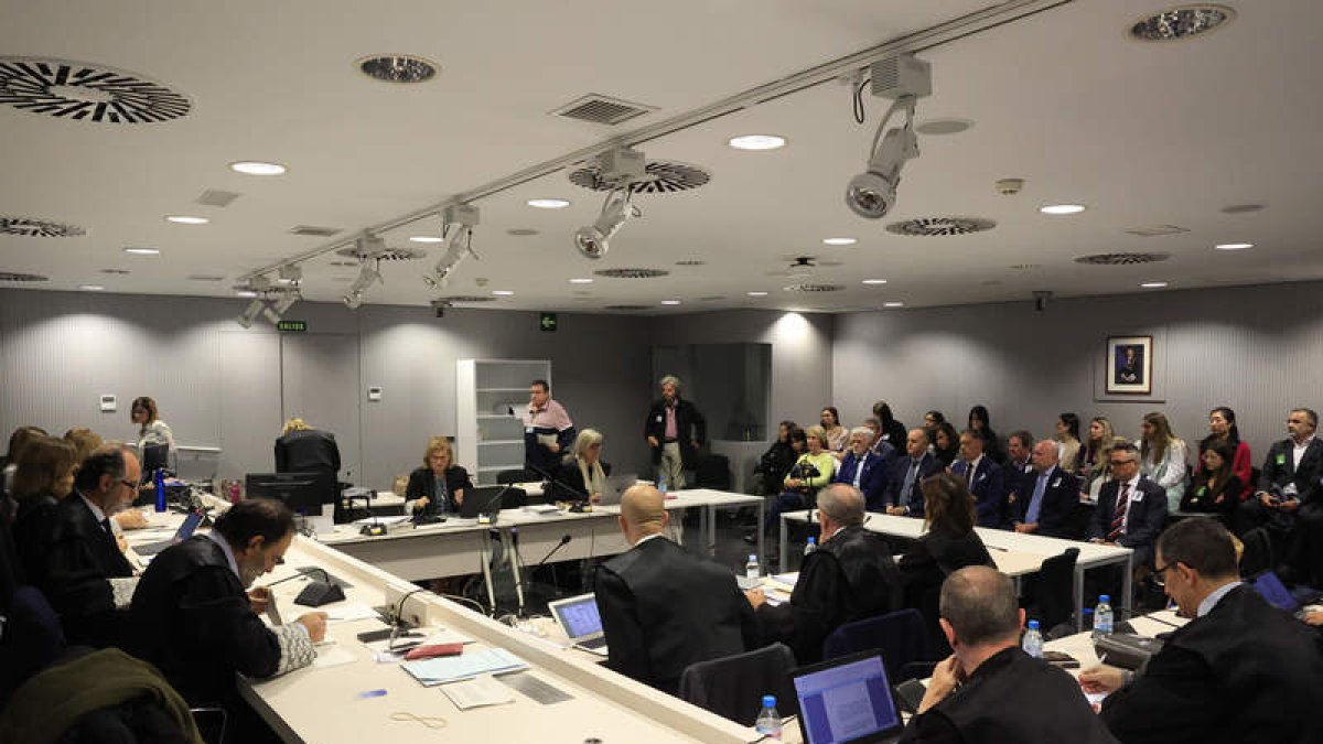 Un momento de la vista oral celebrada durante estos días en Madrid. ZIPI ARAGÓN