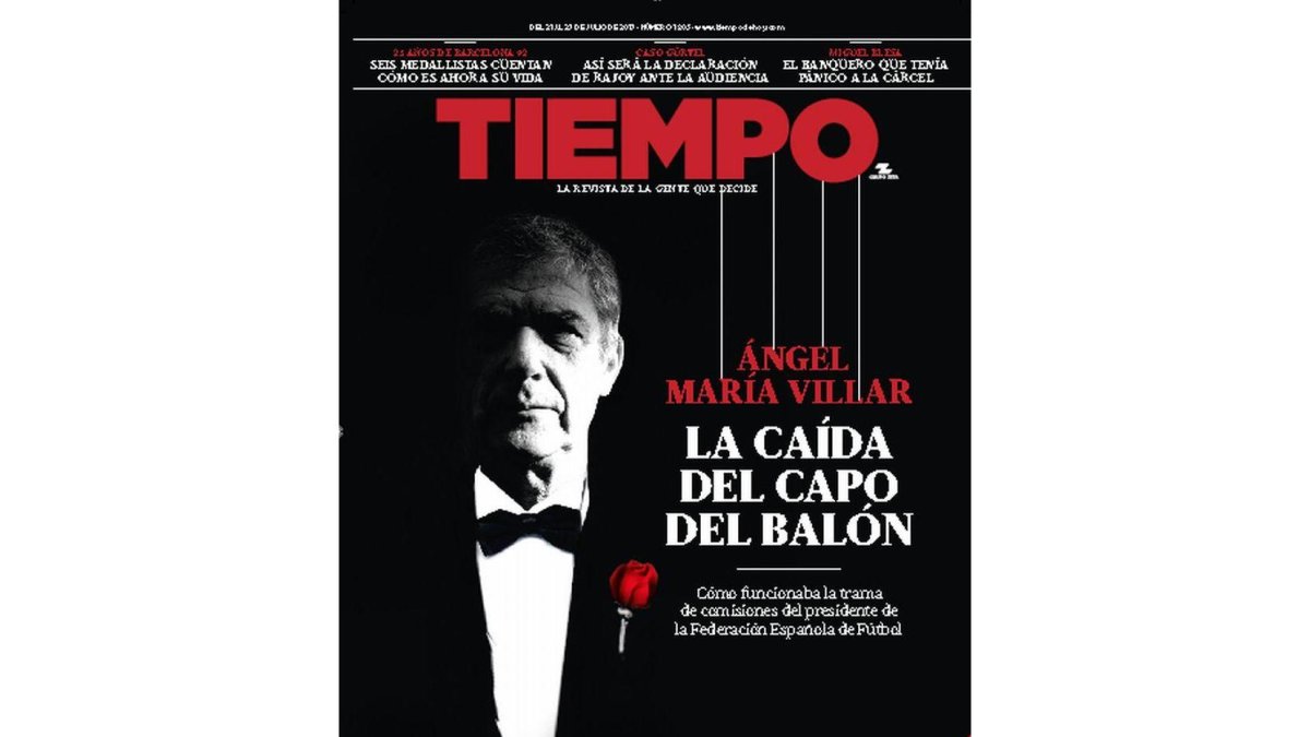 Portada de la revista TIEMPO.