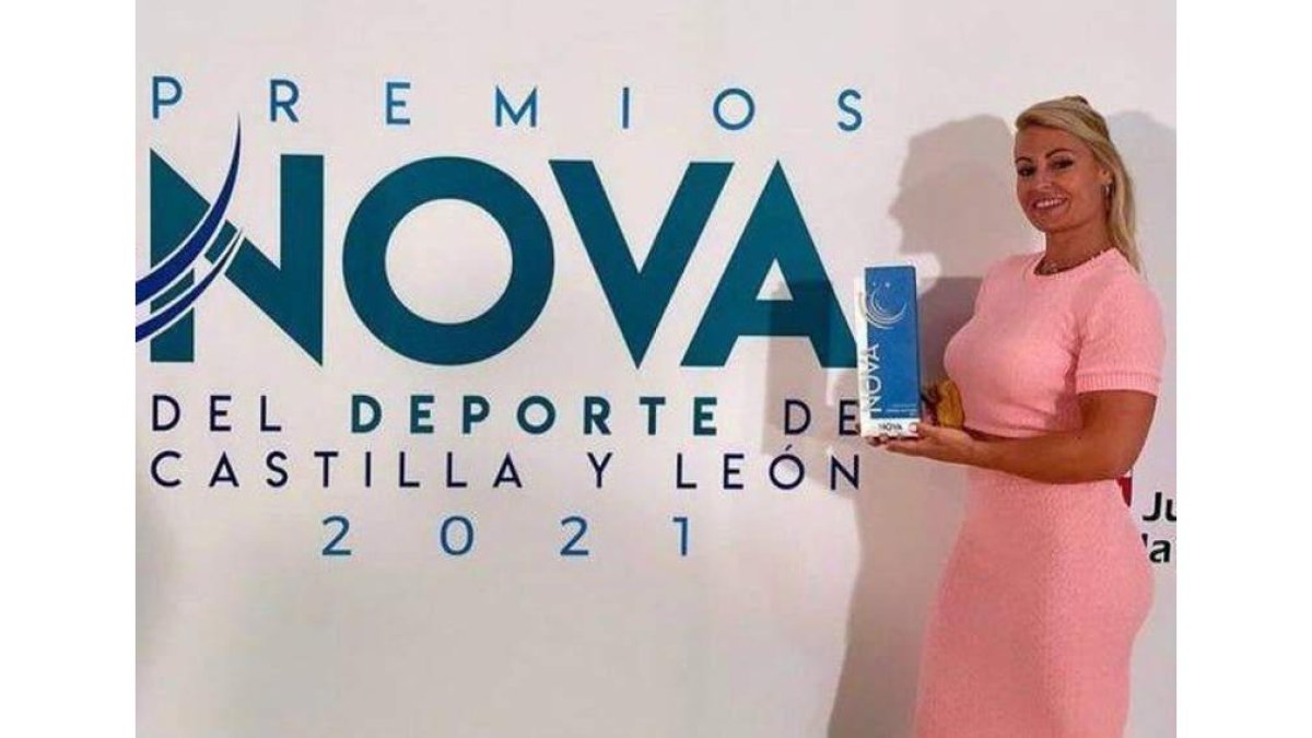 Lidia Valentín fue la protagonista de los Premios Nova. JCYL