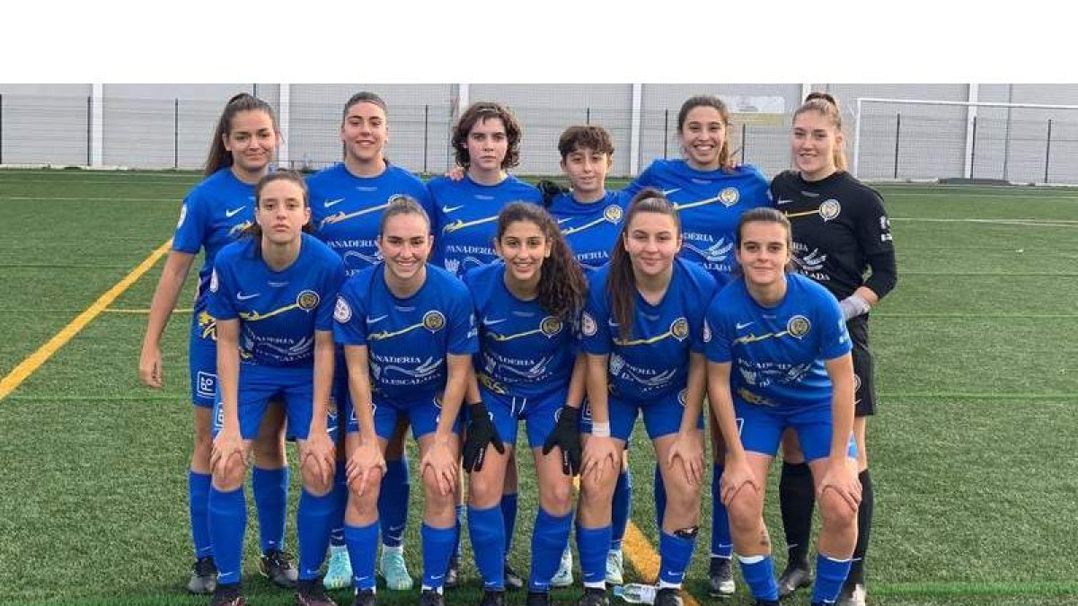 Formación del Olímpico de León que logró una victoria de calidad tras imponerse al líder del grupo 1 de la 1.ª División Nacional Femenina. DL