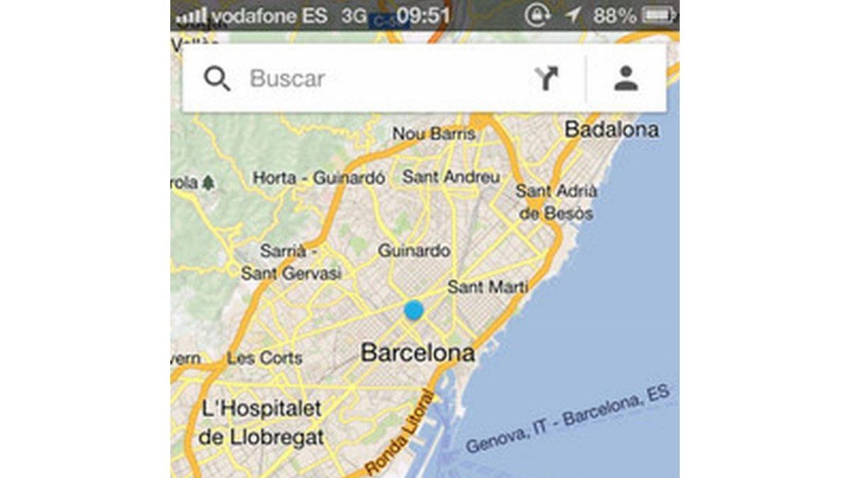 Google Maps para iOS.