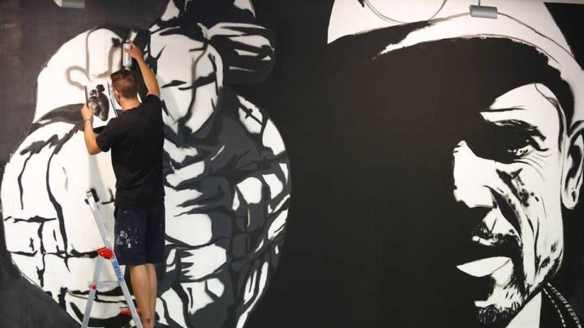 Grafitti en el Museo de Sabero.