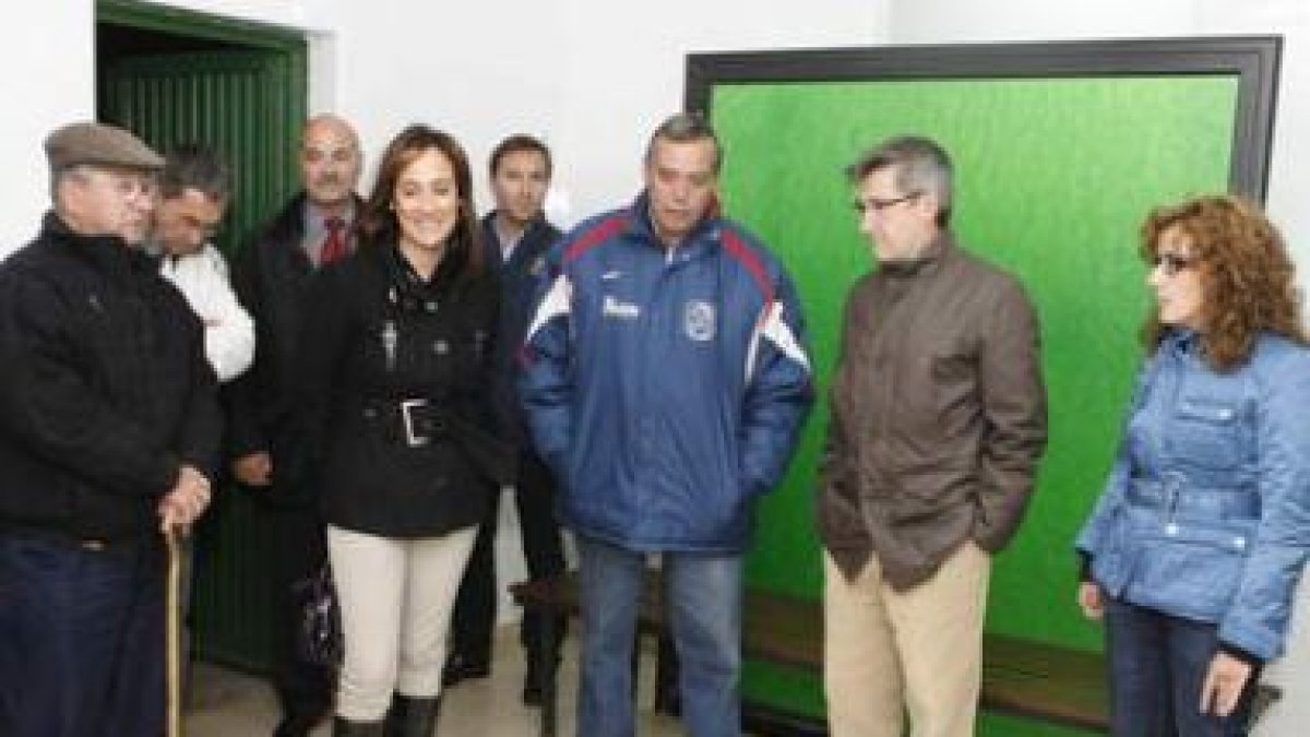 Francisco Fernández, en su visita de ayer a La Granja.
