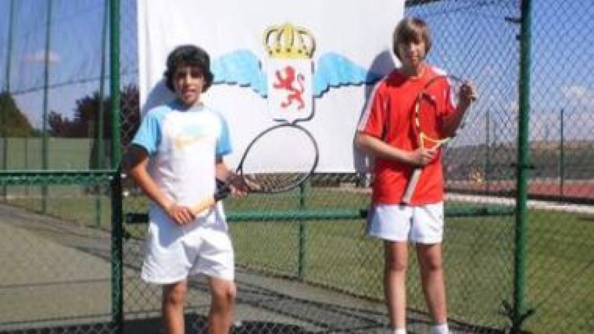 Diego Freire y Javier Varela, finalistas en la categoría infantil.