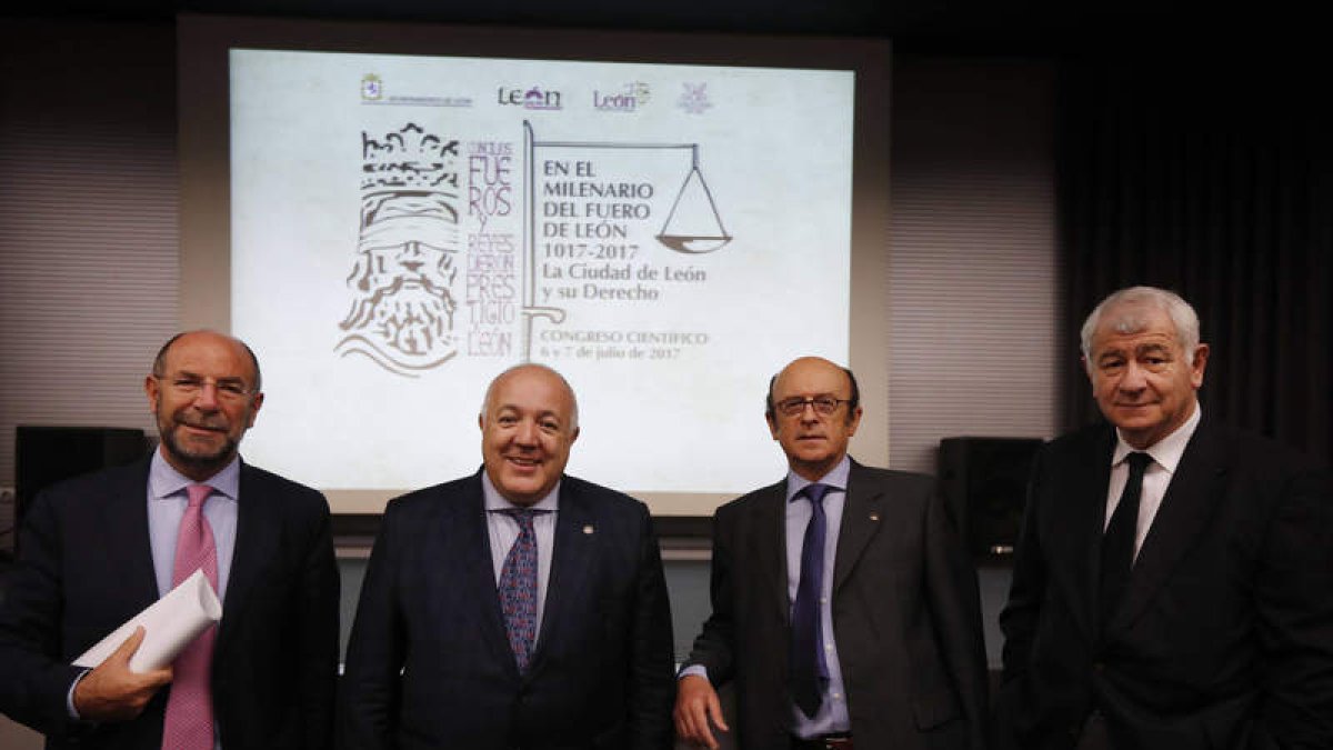 José Luis Gorgojo, Félix Martínez Llorente, Carlos Merchán y José Sánchez-Arcilla. JESÚS