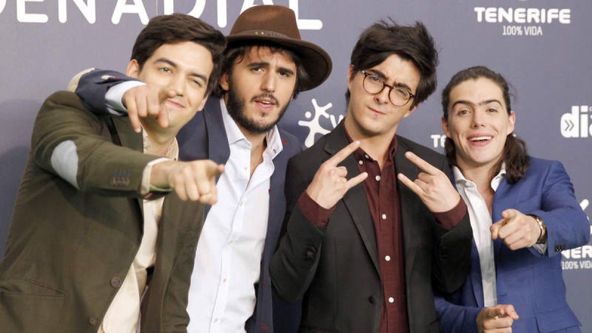 Los integrantes de la banda colombiana Morat. CRISTÓBAL GARCÍA