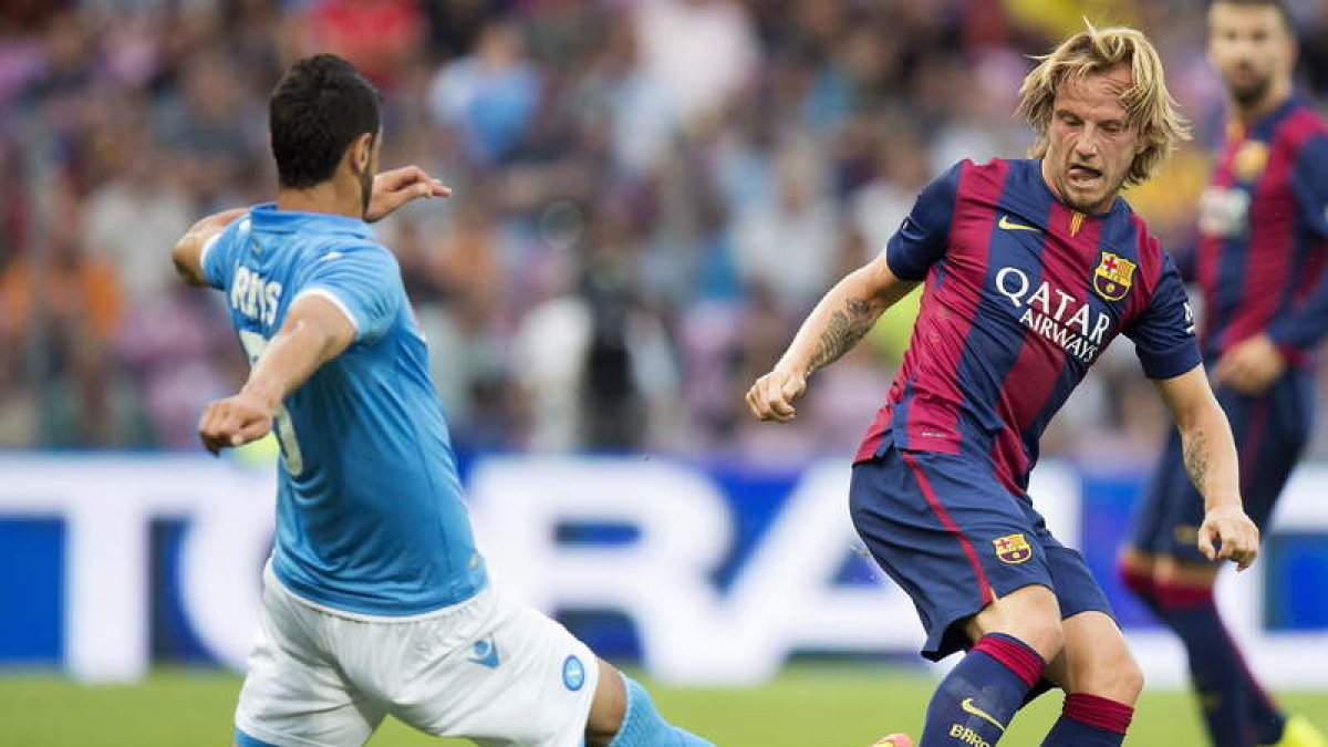 Rakitic, como el Barça, no tuvo su mejor día frente al Nápoles.