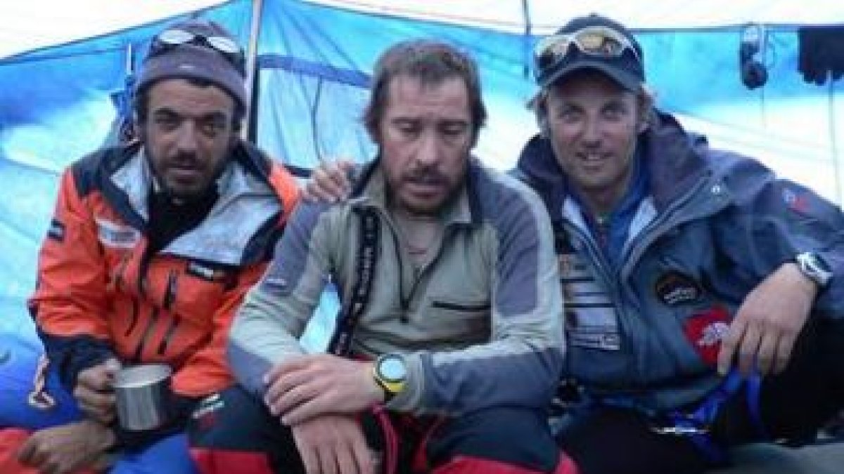 Jesús Calleja (d) coincidió con Calafat (c) en tres expediciones.